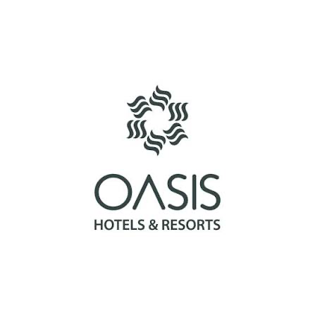 Logotipo de Oasis Hotels & Resorts, cadena hotelera aliada de Relax & Sun Vacation