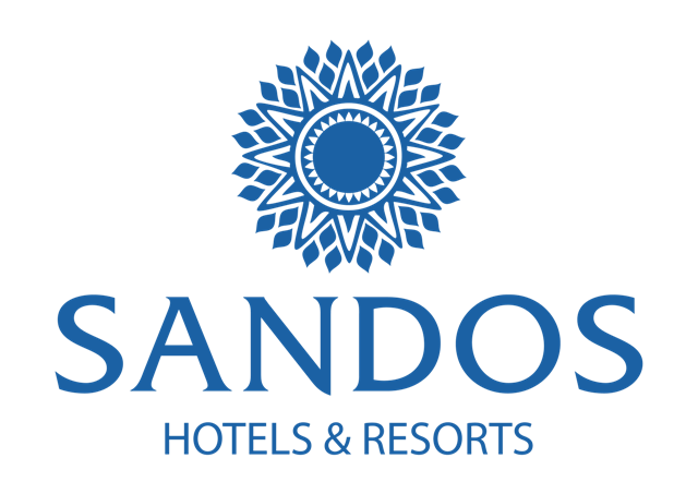 Logotipo de Sandos Hotels & Resorts, cadena hotelera aliada de Relax & Sun Vacation