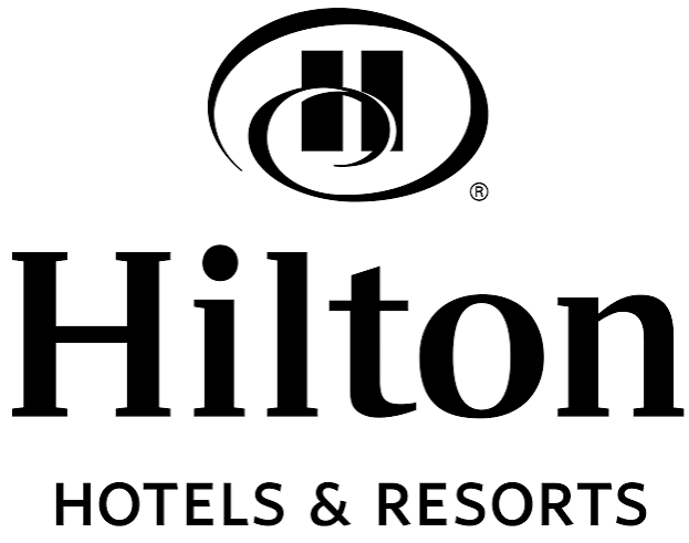 Logotipo de Hilton Hotels & Resorts, cadena hotelera aliada de Relax & Sun Vacation