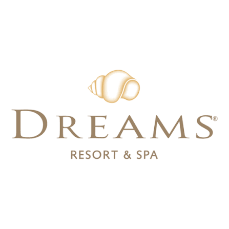 Logotipo de Dreams Resorts & Spas, cadena hotelera aliada de Relax & Sun Vacation